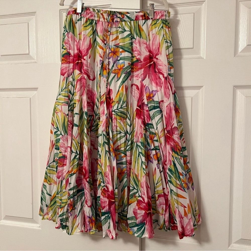 Westport Pink Floral A-Line Skirt